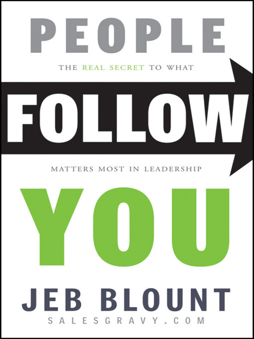 Title details for People Follow You by Jeb Blount - Available